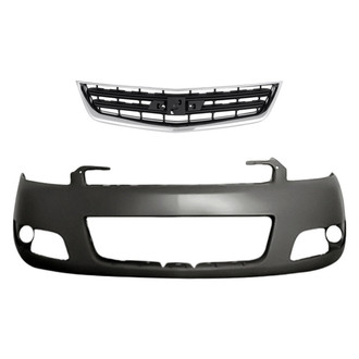 Replacement - 2-Piece (Front Bumper Cover, Grille) (CAPA Certified)