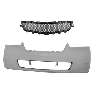 Replacement - 2-Piece (Front Bumper Cover, Grille)