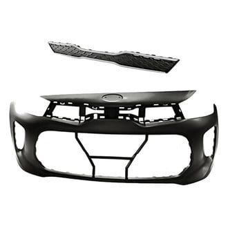 Replacement - 2-Piece (Front Bumper Cover, Grille) (Standard Line)