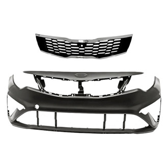 Replacement - 2-Piece (Front Bumper Cover, Grille) (Standard Line)