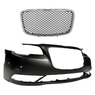 Replacement - 2-Piece (Front Bumper Cover, Grille) (Standard Line)
