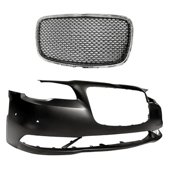 Replacement - 2-Piece (Front Bumper Cover, Grille) (Standard Line)