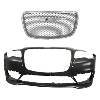 Replacement - 2-Piece (Front Bumper Cover, Grille) (Standard Line)