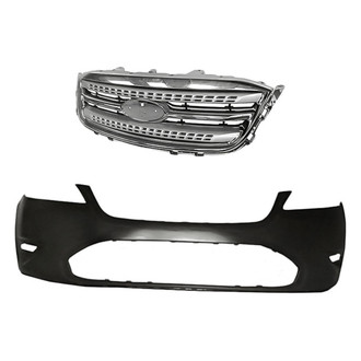 Replacement - 2-Piece (Front Bumper Cover, Grille) (CAPA Certified)