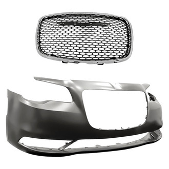 Replacement - 2-Piece (Front Bumper Cover, Grille) (Standard Line)