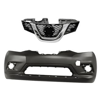 Replacement - 2-Piece (Front Bumper Cover, Grille) (CAPA Certified)