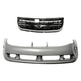 Replacement - 2-Piece (Front Bumper Cover, Grille) (CAPA Certified)