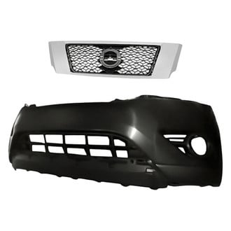 Replacement - 2-Piece (Front Bumper Cover, Grille)