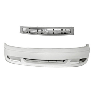Replacement - 2-Piece (Front Bumper Cover, Grille) (Standard Line)