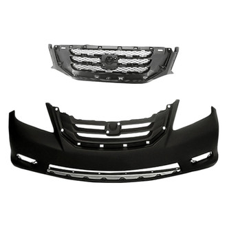 Replacement - 2-Piece (Front Bumper Cover, Grille) (CAPA Certified)