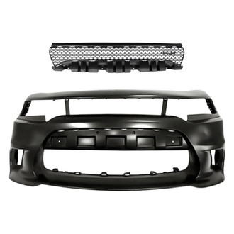 Replacement - 2-Piece (Front Bumper Cover, Grille) (Standard Line)
