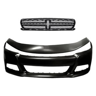 Replacement - 2-Piece (Front Bumper Cover, Grille) (Standard Line)