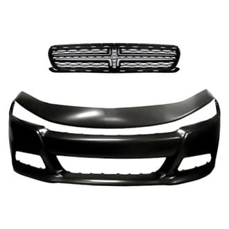 Replacement - 2-Piece (Front Bumper Cover, Grille) (Standard Line)