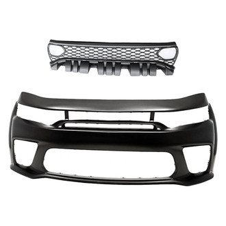 Replacement - 2-Piece (Front Bumper Cover, Grille) (Standard Line)