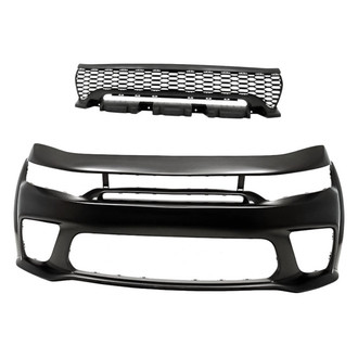 Replacement - 2-Piece (Front Bumper Cover, Grille) (Standard Line)