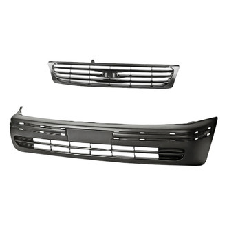 Replacement - 2-Piece (Front Bumper Cover, Grille) (Standard Line)