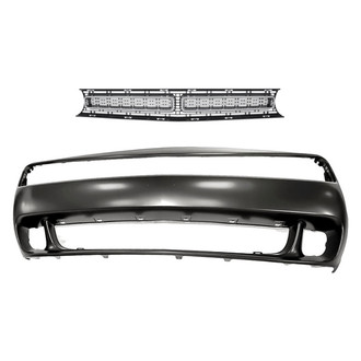 Replacement - 2-Piece (Front Bumper Cover, Grille) (Standard Line)