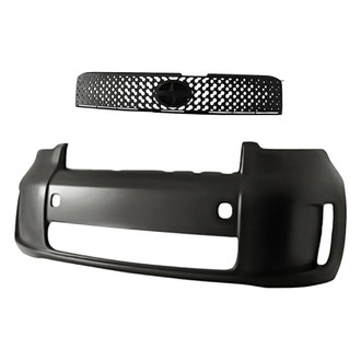 Replacement - 2-Piece (Front Bumper Cover, Grille) (CAPA Certified)