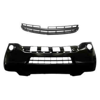 Replacement - 2-Piece (Front Bumper Cover, Grille)