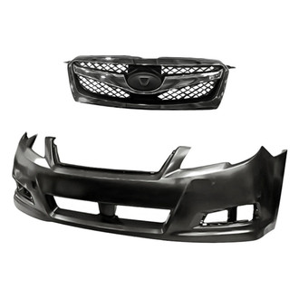 Replacement - 2-Piece (Front Bumper Cover, Grille)