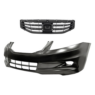 Replacement - 2-Piece (Front Bumper Cover, Grille) (CAPA Certified)