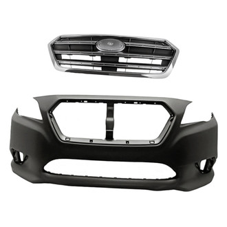 Replacement - 2-Piece (Front Bumper Cover, Grille) (CAPA Certified)