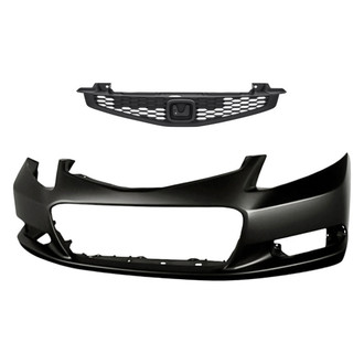 Replacement - 2-Piece (Front Bumper Cover, Grille) (CAPA Certified)