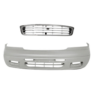 Replacement - 2-Piece (Front Bumper Cover, Grille) (Standard Line)