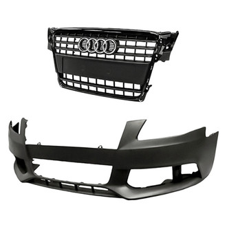 Replacement - 2-Piece (Front Bumper Cover, Grille) (Standard Line)