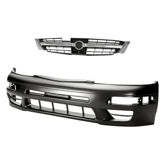 Replacement - 2-Piece (Front Bumper Cover, Grille) (Standard Line)