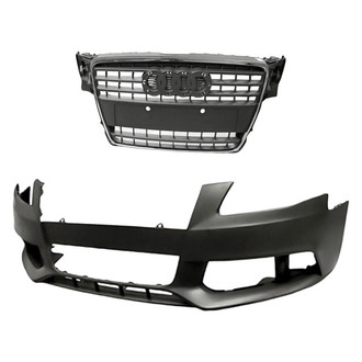 Replacement - 2-Piece (Front Bumper Cover, Grille) (Standard Line)