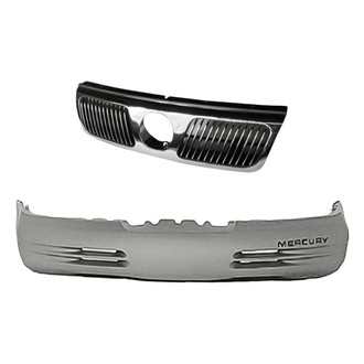 Replacement - 2-Piece (Front Bumper Cover, Grille) (Standard Line)