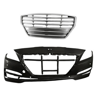 Replacement - 2-Piece (Front Bumper Cover, Grille) (CAPA Certified)