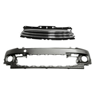 Replacement - 2-Piece (Front Bumper Cover, Grille) (Standard Line)