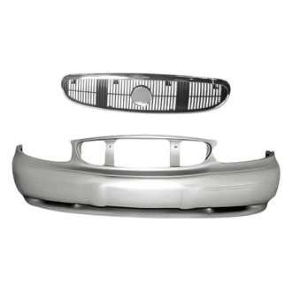 Replacement - 2-Piece (Front Bumper Cover, Grille) (Standard Line)