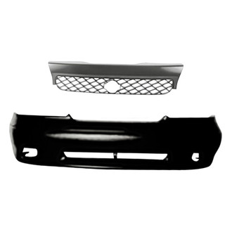 Replacement - 2-Piece (Front Bumper Cover, Grille) (Standard Line)