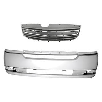 Replacement - 2-Piece (Front Bumper Cover, Grille) (Standard Line)