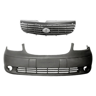 Replacement - 2-Piece (Front Bumper Cover, Grille) (Standard Line)