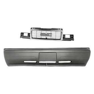 Replacement - 2-Piece (Front Bumper Cover, Grille) (Standard Line)