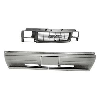 Replacement - 2-Piece (Front Bumper Cover, Grille) (Standard Line)