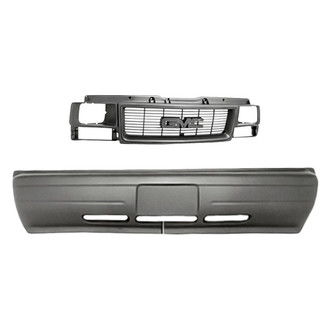 Replacement - 2-Piece (Front Bumper Cover, Grille) (Standard Line)
