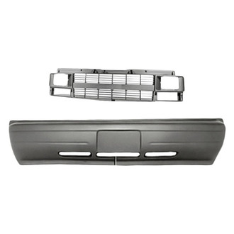 Replacement - 2-Piece (Front Bumper Cover, Grille) (Standard Line)