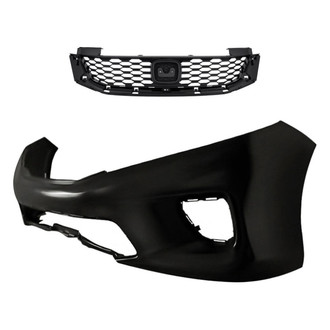 Replacement - 2-Piece (Front Bumper Cover, Grille) (CAPA Certified)
