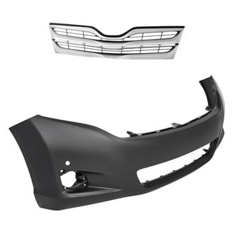 Replacement - 2-Piece (Front Bumper Cover, Grille) (CAPA Certified)