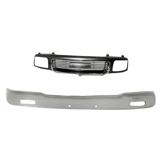 Replacement - 2-Piece (Front Bumper Cover, Grille) (Standard Line)