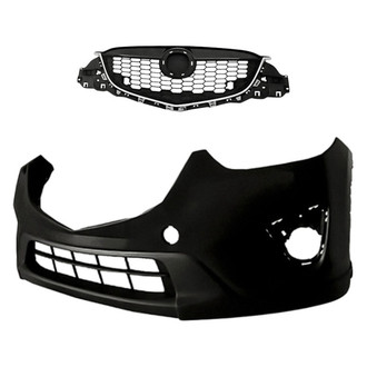 Replacement - 2-Piece (Front Bumper Cover, Grille) (Standard Line)