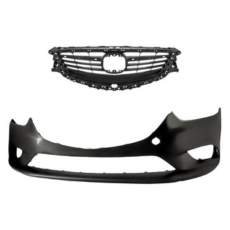 Replacement - 2-Piece (Front Bumper Cover, Grille) (Standard Line)