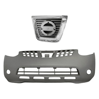 Replacement - 2-Piece (Front Bumper Cover, Grille) (Standard Line)