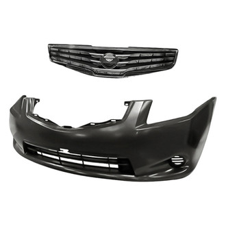 Replacement - 2-Piece (Front Bumper Cover, Grille) (Standard Line)