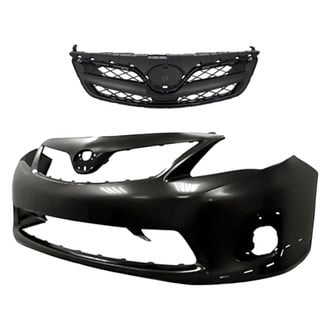 Replacement - 2-Piece (Front Bumper Cover, Grille) (CAPA Certified)